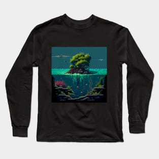 Sea Seedlings Pixel Art Long Sleeve T-Shirt